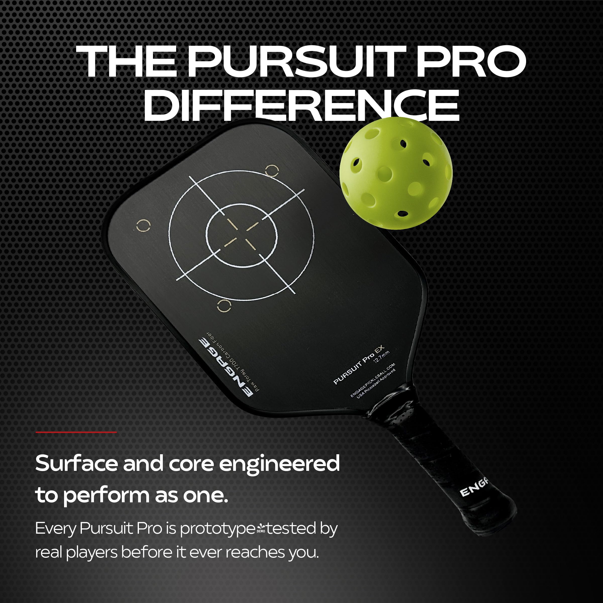 Amazon | Engage Pursuit Pro EX ローカーボン ピックルボールパドル